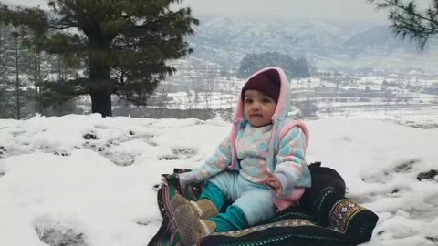 Zynah enjoying in snow