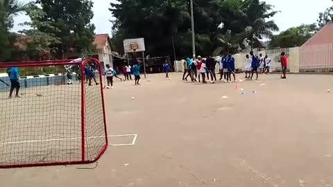 Chosen charity home floorball club training