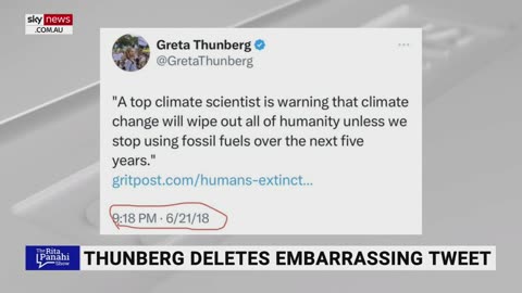 Sky News AU: "Designated experts" on "Climate Crisis" proven wrong again