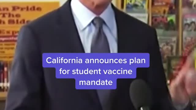 California announces plan for student vaccine mandate