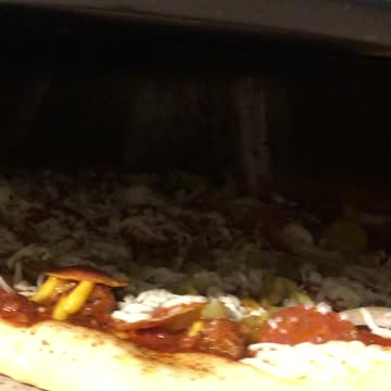 First pizza on the Blackstone Pizza Oven