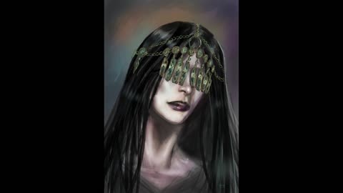 Blind Maiden Portrait Painting - iPad Procreate Painting