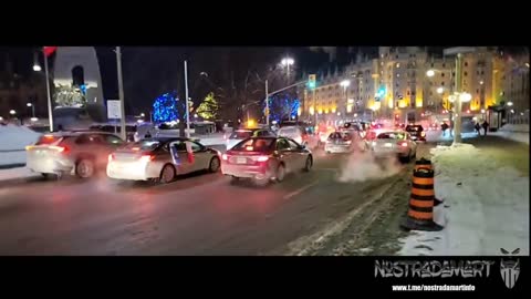 Ottawa Canadian Truckers For Freedom 28 Janvier 11h11pm (live Facebook)
