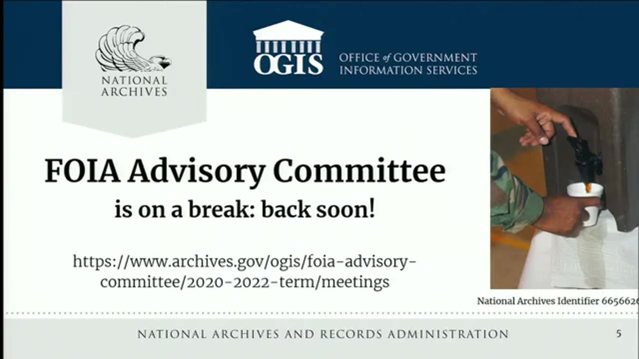 FOIA Advisory Committee Meeting Livestream September 9 2021