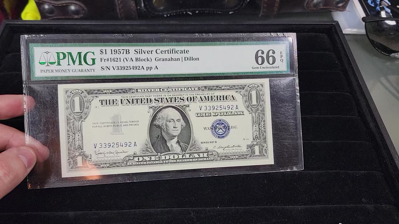 Graded 1957-B Silver Certificate