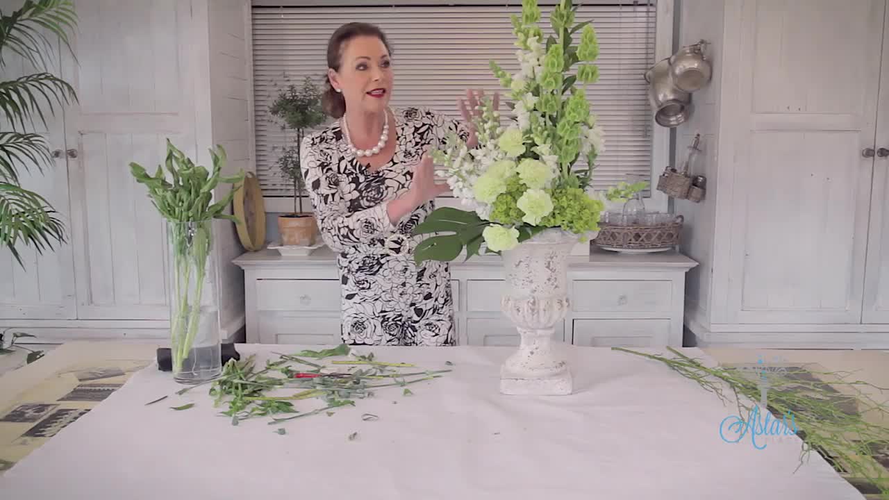 How to Arrange with Tall Stately Flowers Floristry Tutorial