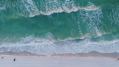 "Mesmerizing Ocean Waves: A Captivating Aerial Perspective"