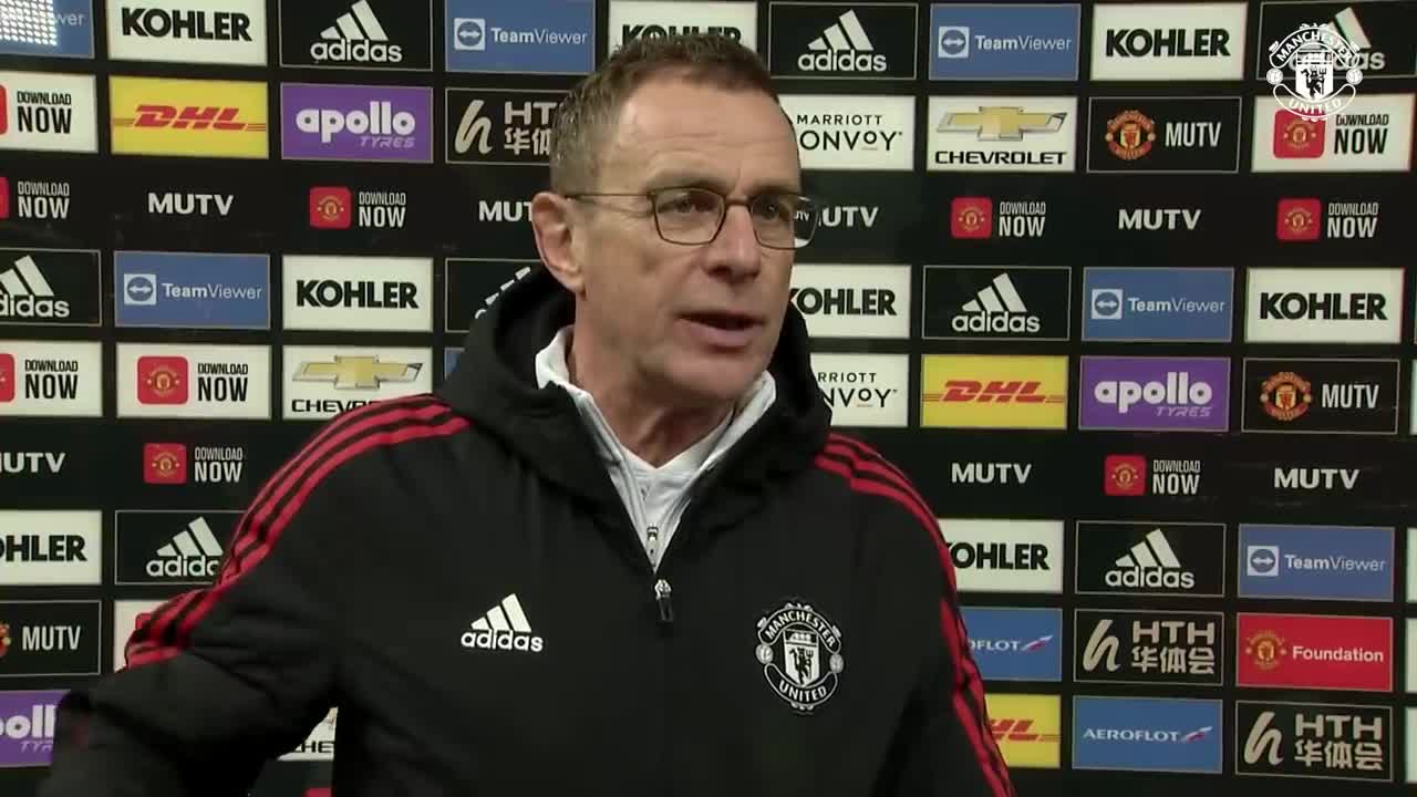 Rangnick & McTominay react to Old Trafford win | Manchester United 3-1 Burnley | Premier League