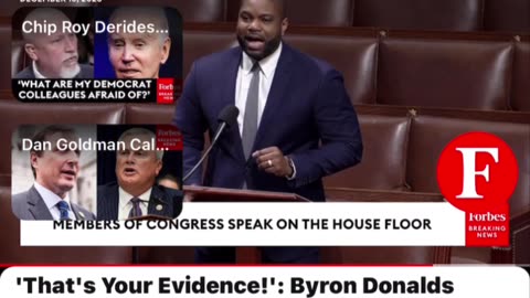 Rep Byron Donalds on Biden Impeachment Inquiry Vote.