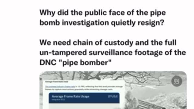 FBI Releases Impossible 1 FPS Video of the DC “Pipe Bomber”- Impeach Merrick Garland Now!