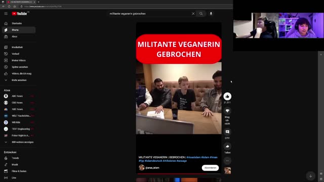 Reaktion auf die Militante Veganerin und Meinung über Klima-Aktivisten und Elektro-Autos