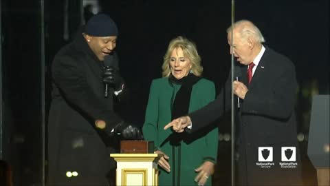 Joey Biden Attends National Christmas Tree Lighting Ceremony