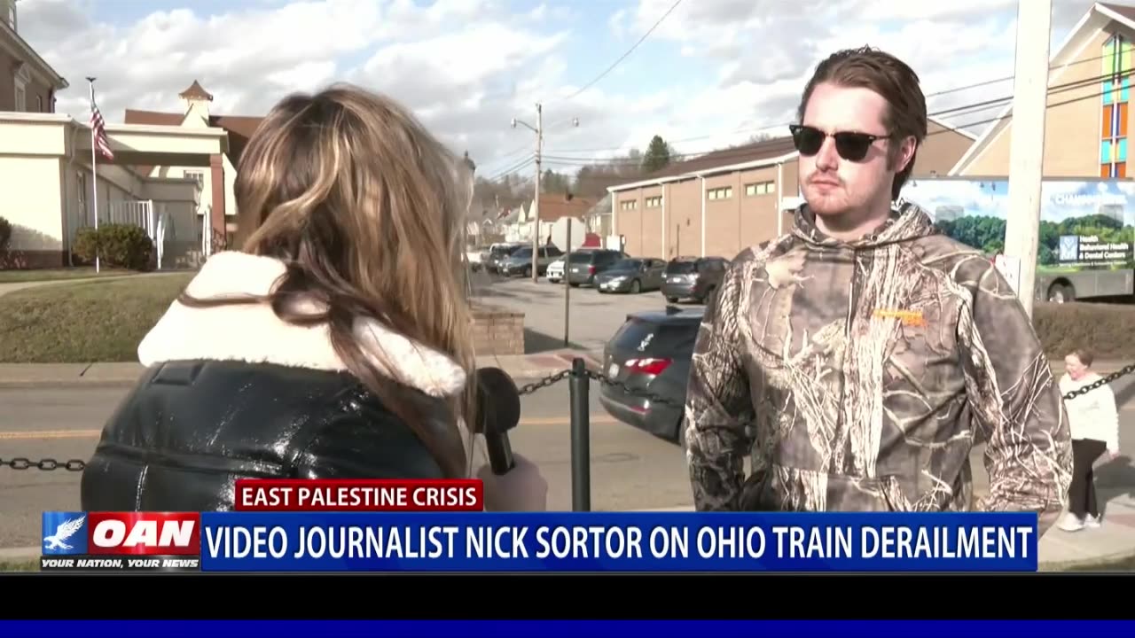 Video journalist Nick Sortor on Ohio train derailment