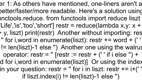 How can i write forampifelse statement using only one line