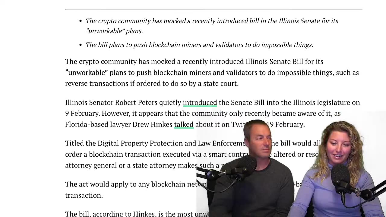 Alarming New Bill in U.S. Senate || YouTube Goes Crypto Friendly??!