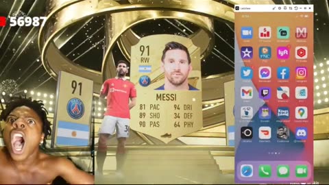 IShowSpeed completely loses it after packing Messi