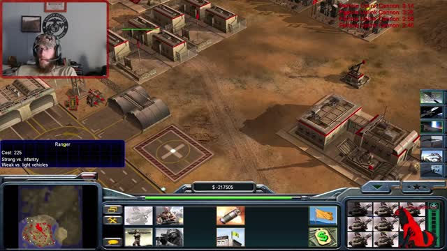 Townes Vs Dr Thrax Vs Tao | Sand Island | Command and Conquer Generals Zero Hour Vanilla