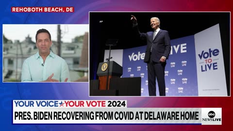 Biden recovering from COVID-19 at Delaware home