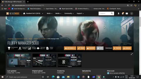 como instalar mods em resident evil 2 e 3(how to install mods in resident evil 2 and 3 remake)