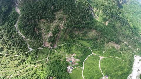 Beautiful Wingsuitflight in the Dolomites