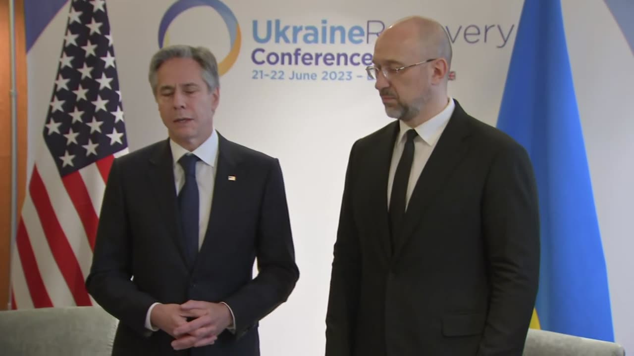 Sec. Blinken meets with Ukrainian PM in London