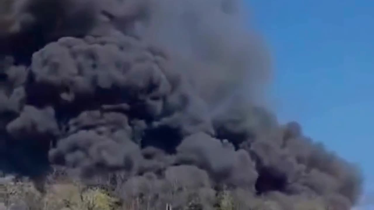 A massive fire has engulfed a plastic recycling plant in Richmond, Indiana