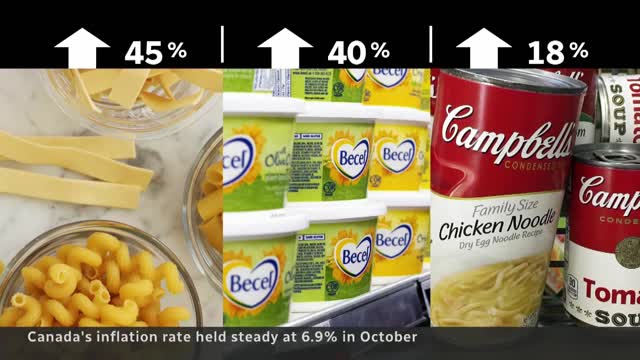 Canada’s inflation rate remains at 6.9%