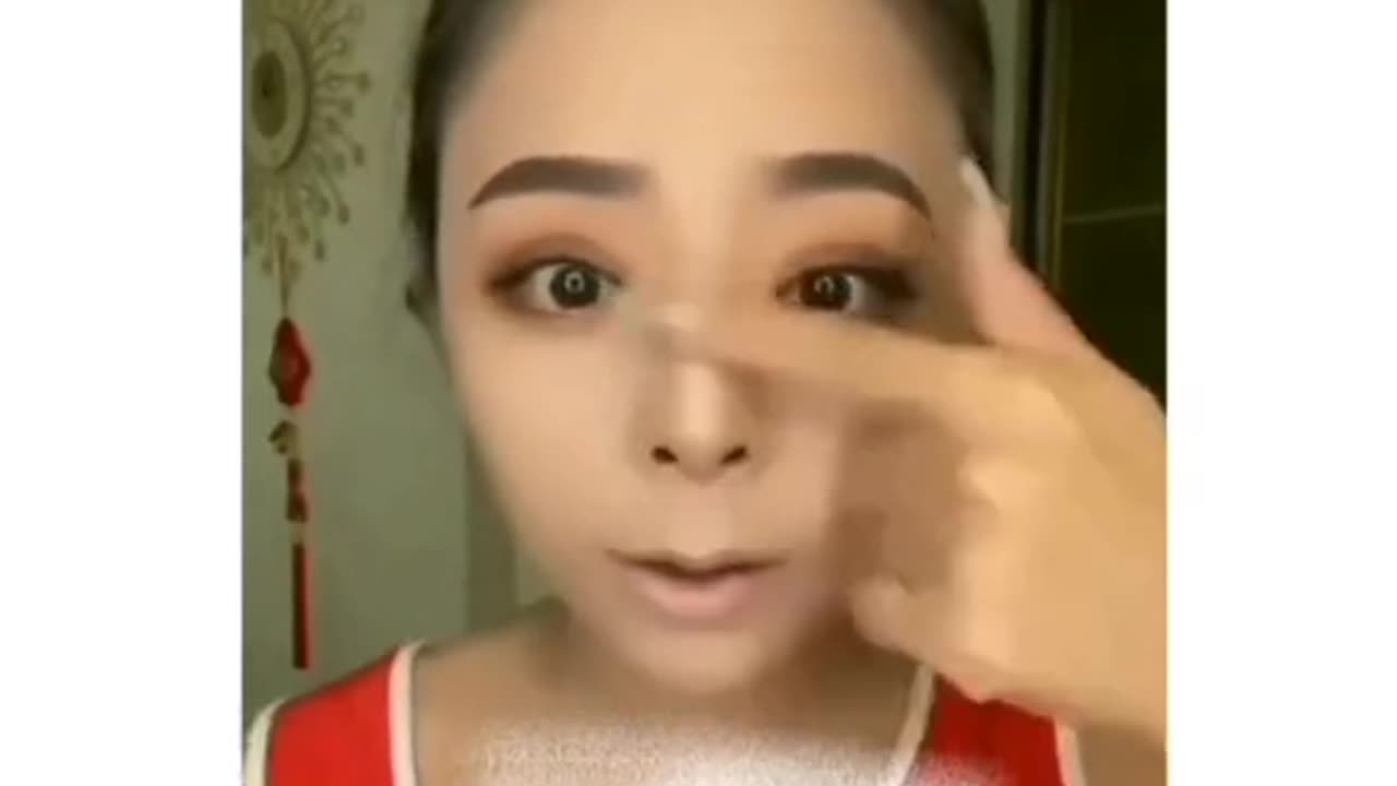 Ban the plastic makeup😂😂😎