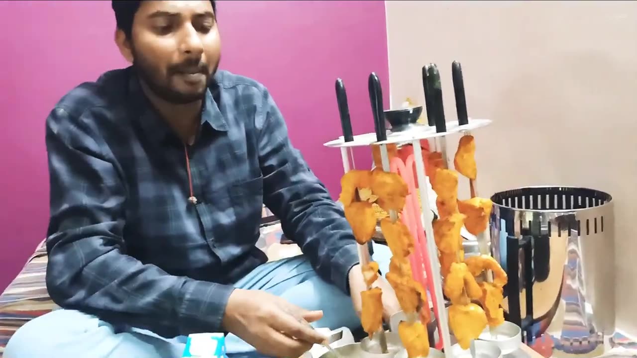 Making of Chiken tikka on home