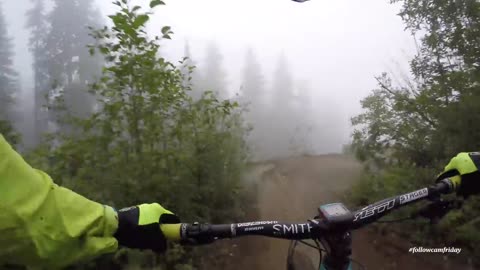 Mountain Biking the lower Whistler Bike Park