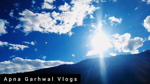 beautiful scenery in nature change in the sky Apna Garhwal Vlogs Ankit vlogs