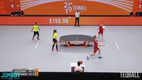 2019 Teqball Brazil mixdouble winning match