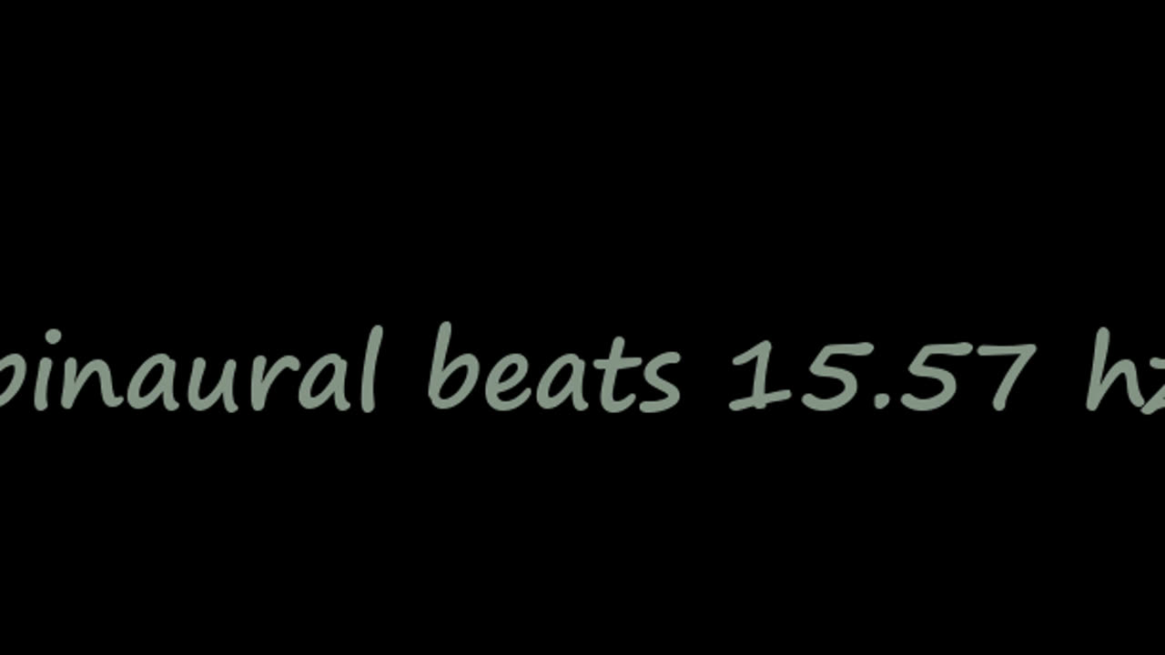 binaural beats 15.57 hz