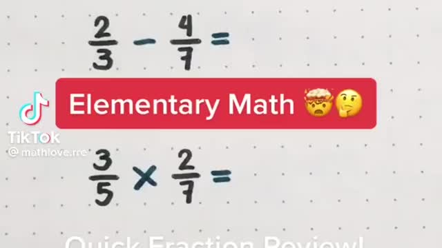 Elementary math for you to study