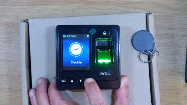 ZKteco SF100 Adding Fingerprints and RFID