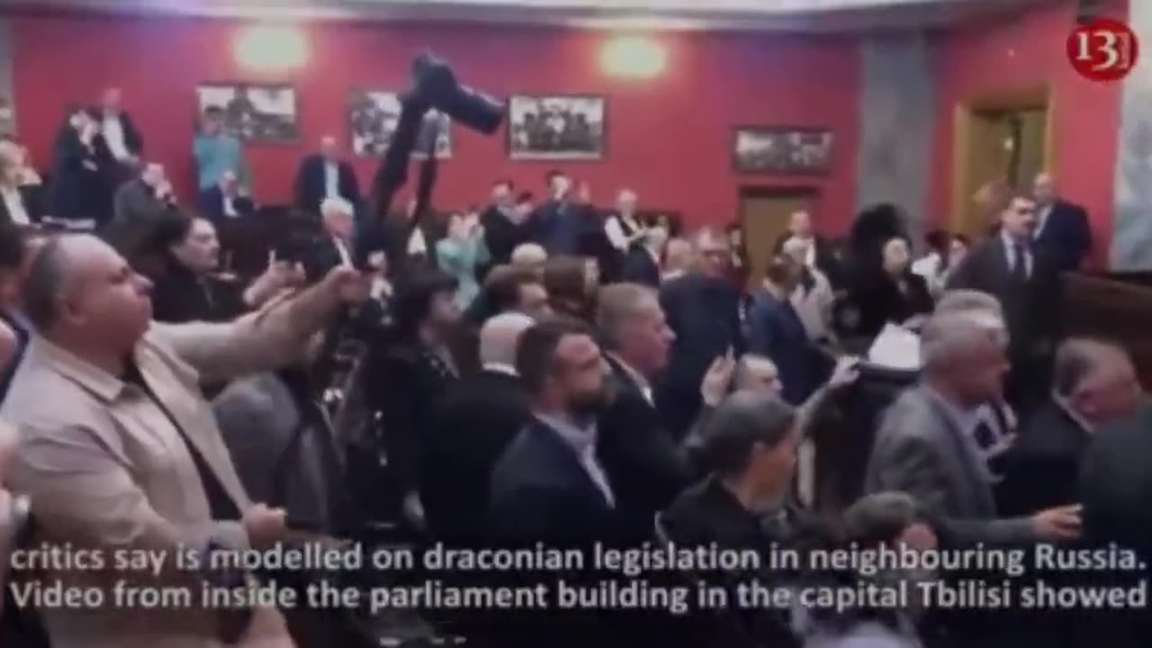 In Georgia even the politicians fight in the parliament, unlike the cowardly USA, China, Russia