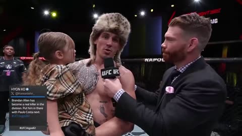 UFC Вегас 82: Брендан Аллен - Слова после боя