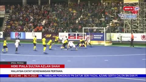 6 NOVEMBER 2022 BERITA PAGI - HOKI PIALA SULTAN AZLAN SHAH: MALAYSIA CATAT KEMENANGAN PERTAMA