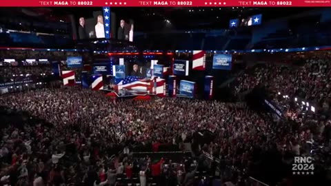 Donald J. Trump makes his entrance rnc night 4