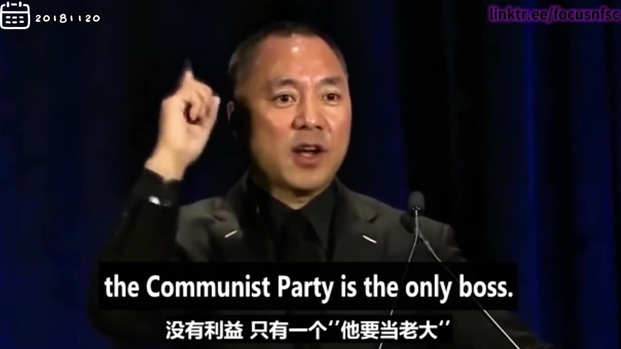 20181120文贵先生直播¹：《 #超限战》（乔良）是共产党的 #对外斗争哲学。全世界只有一个国家有 #统战部，不分青红皂白，不分好坏， #唯我独尊，把所有人干趴下；