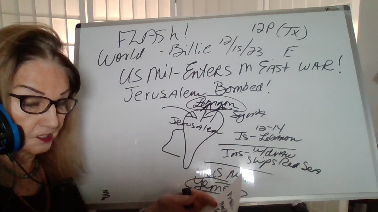 121523 12P (TX) US MIL PREP BOMB YEMEN! ISRAEL PREP BOMB HEZBOLLAH! JERUSALEM BEING BOMBED!! W99