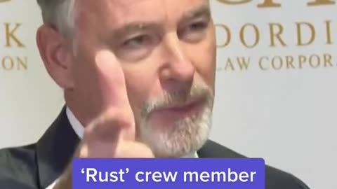 "Rust' crew member sues Alec Baldwin