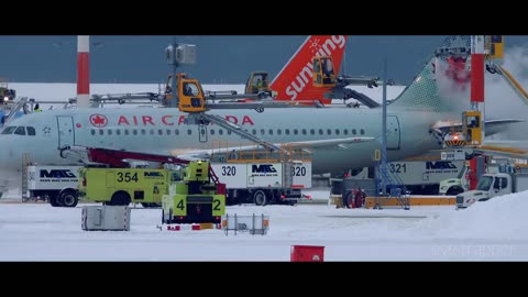 Spectacular Heavy SNOW Arrivals, Departures | Plane Spotting