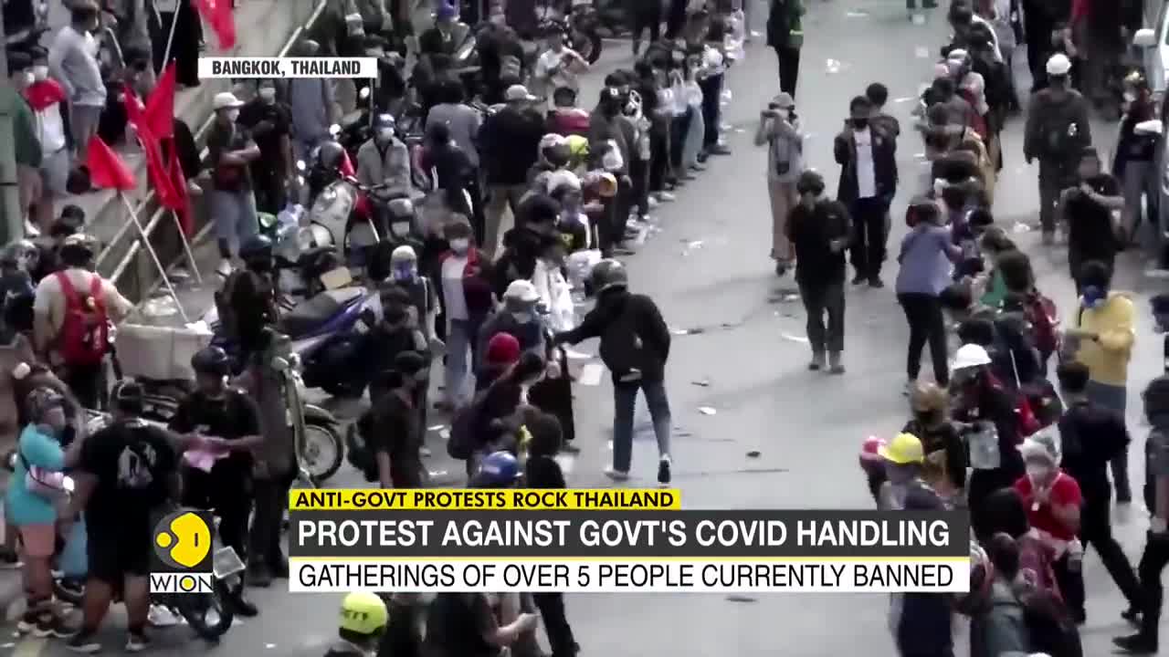 Thailand: Anti-govt protesters clash with the Police in Bangkok | Latest World English News | WION