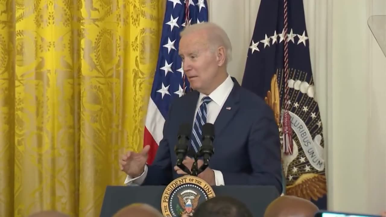 Biden while at a Black History event says "I may be a white boy, but I'm not stupid."