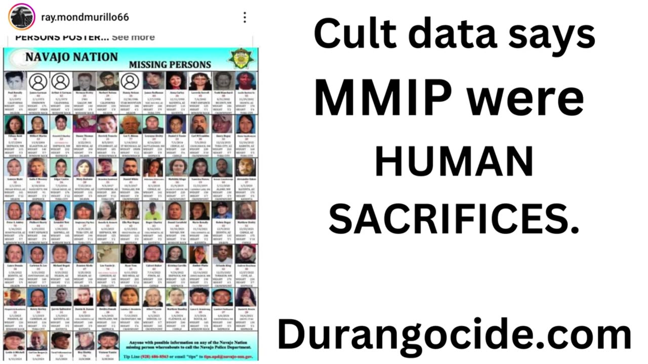 #mmiwg2salaska #NeverfallMedia #CultMapping #Durangocide