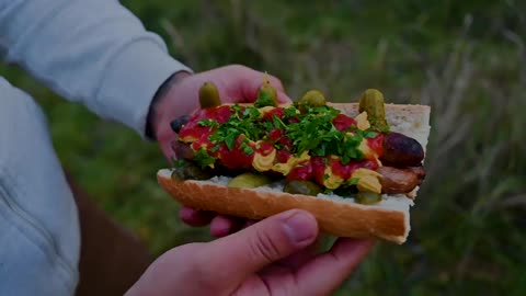 Best Hotdog Ever/ Forest Cooking