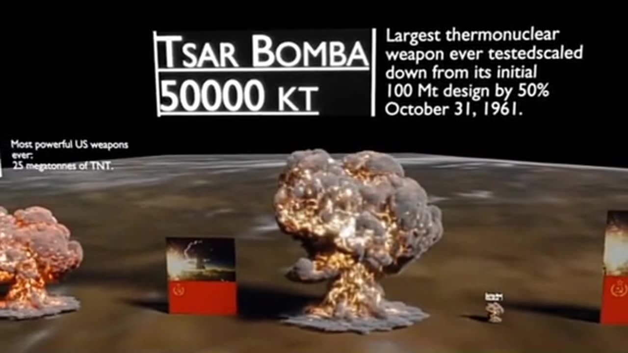 Nuclear explosion SIZE matters