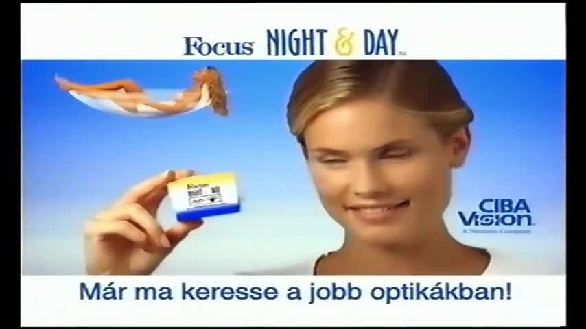 Focus Night & Day kontaktlencse reklám (1999)