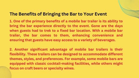 Mobile Bar Services: Taking Orange County by Storm